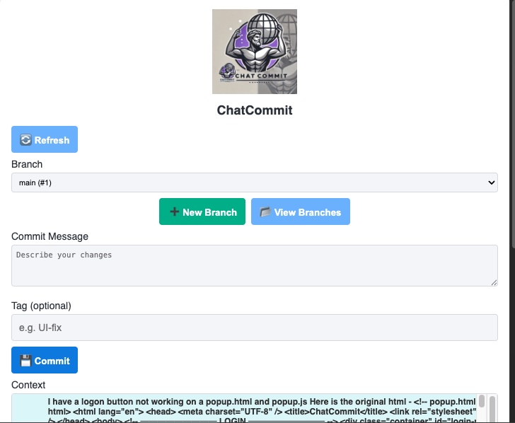 Commit view